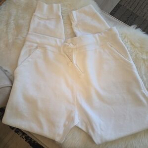 Lane 7 Men's(uni) White Heavy Weight  Streetwear Jogger Sweatpants Pants Size XL